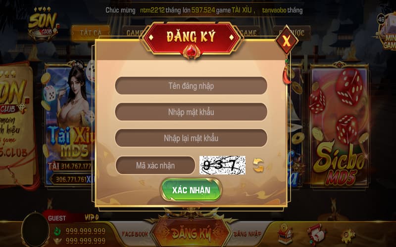 Hướng dẫn 3 bước cực dễ khi đăng ký SONCLUB