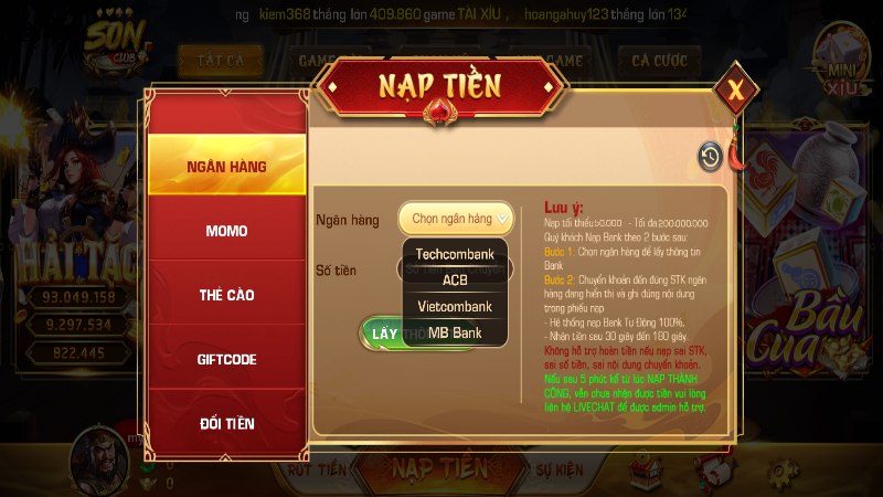Các cổng nạp tiền hữu hiệu nhất tại cổng game