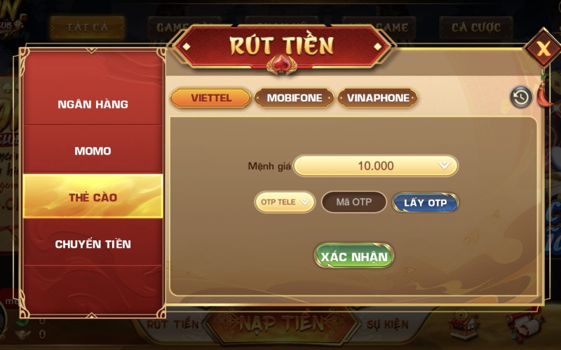 Hướng dẫn đổi thưởng thành thẻ cào điện thoại