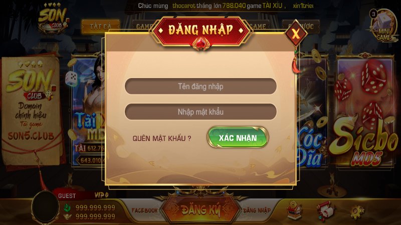 Tìm hiểu các bước đăng nhập SONCLUB trên máy tính